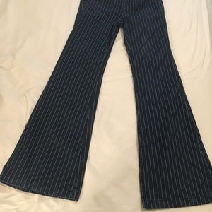 Forever 21 striped bell bottoms